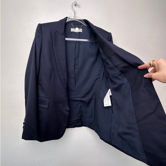 Stella McCartney Navy One-Button Blazer Women IT 46 (US 10) - Picture 4 of 14